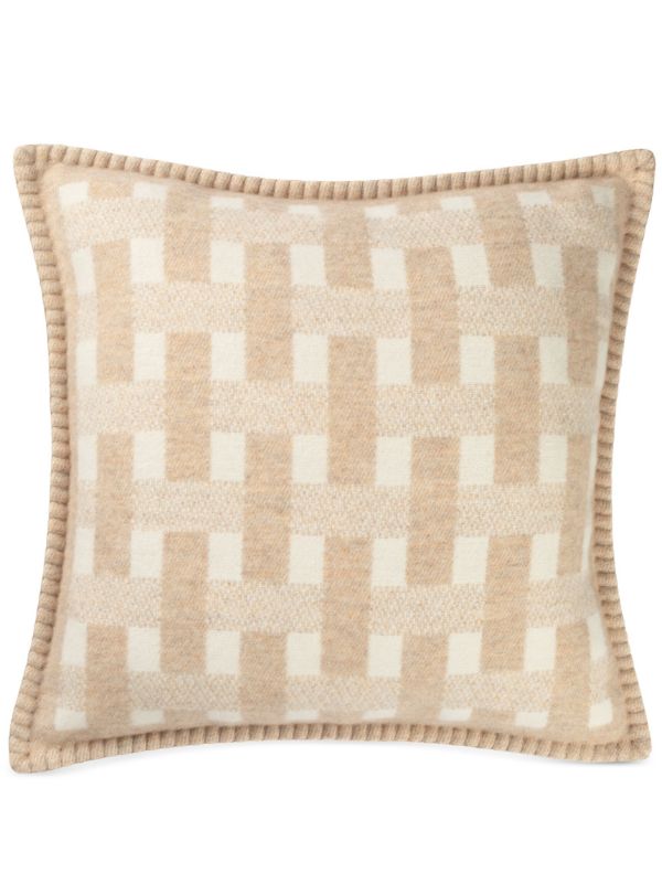 Johnstons of Elgin Stitched Basketweave cushion | Browns Cushions