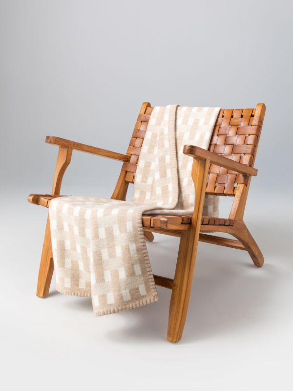 Johnstons Of Elgin Stitched Basketweave Throw | Browns Blankets & Throws