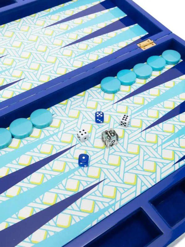 Jonathan Adler Basketweave Backgammon Set | Browns Table Games