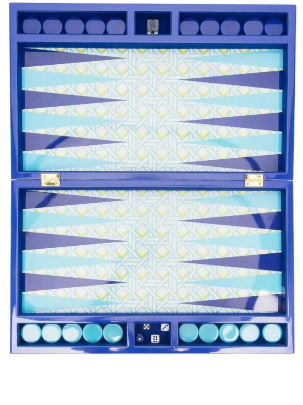 Jonathan Adler Basketweave backgammon set | Browns Table Games