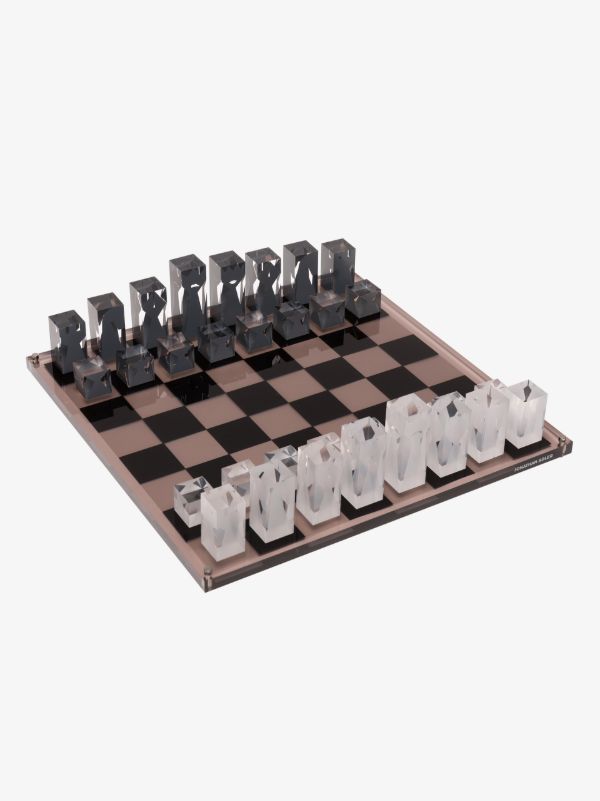 Jonathan Adler Black chess set | Browns Table Games