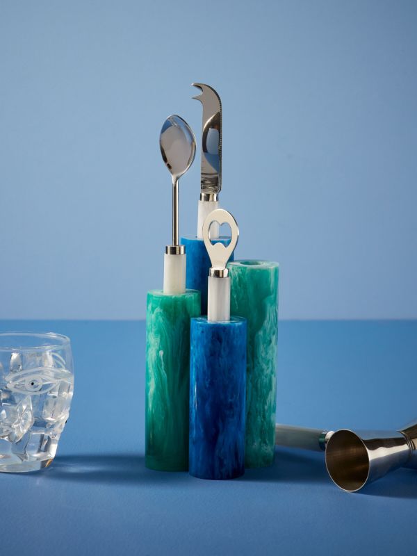 Jonathan Adler Blue Como Barware Set | Browns Barware