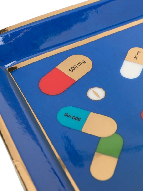 Jonathan Adler Blue Full Dose Porcelain Tray | Browns Kitchen Accessories