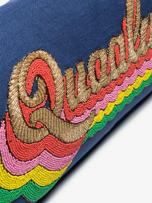 Jonathan Adler Blue Quaaludes Beaded Rectangular Cushion | Browns Cushions