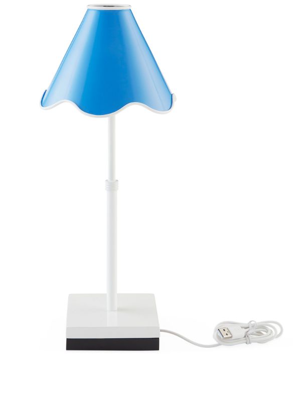 Jonathan Adler Blue Ripple Rechargeable Lamp | Browns Lighting