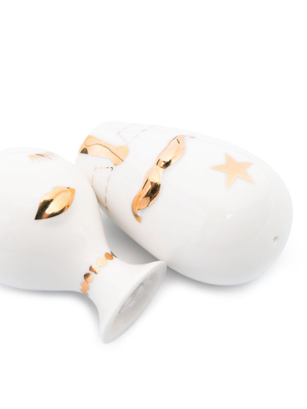 Jonathan Adler Gilded Mr. & Mrs. Muse Shakers (Set Of Two) | Browns Barware