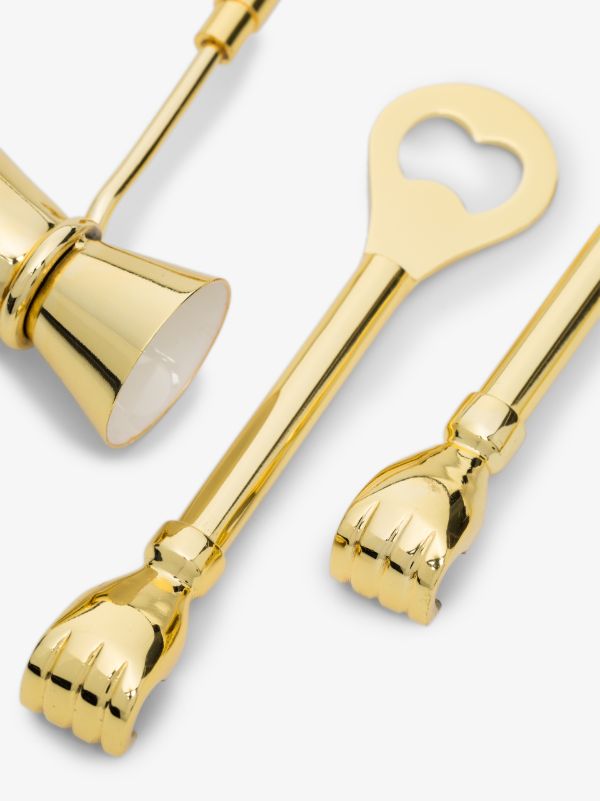 Jonathan Adler Gold Barbell Barware Set | Browns Barware