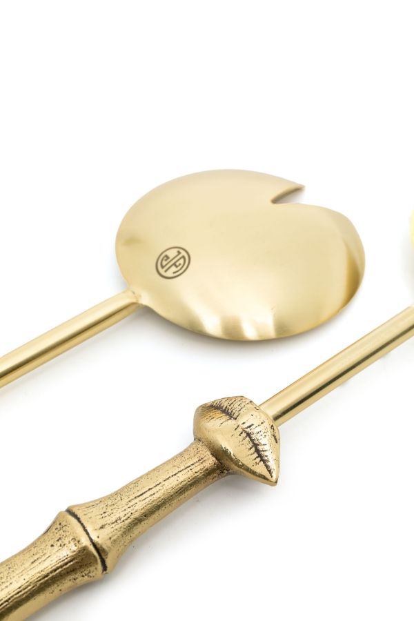 Jonathan Adler Gold-tone Muse Bamboo Serving Set | Browns Kitchen Accessories