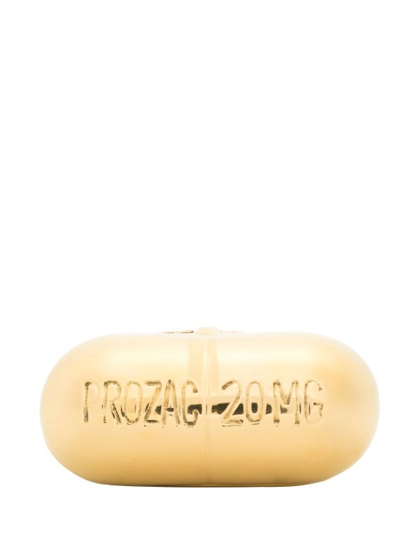 Jonathan Adler Gold-tone Prozac Pill Box | Browns Trinket Boxes