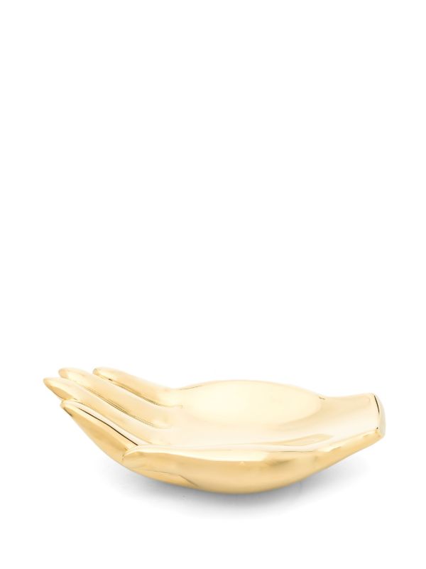 Jonathan Adler Gold-tone Sculpted Hand Bowl | Browns Plates & Bowls