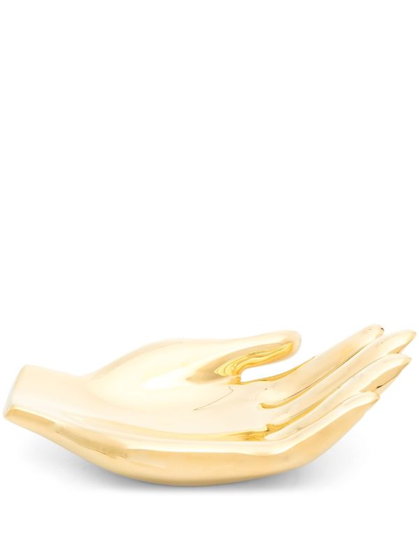 Jonathan Adler gold-tone Sculpted Hand bowl | Browns Plates & Bowls