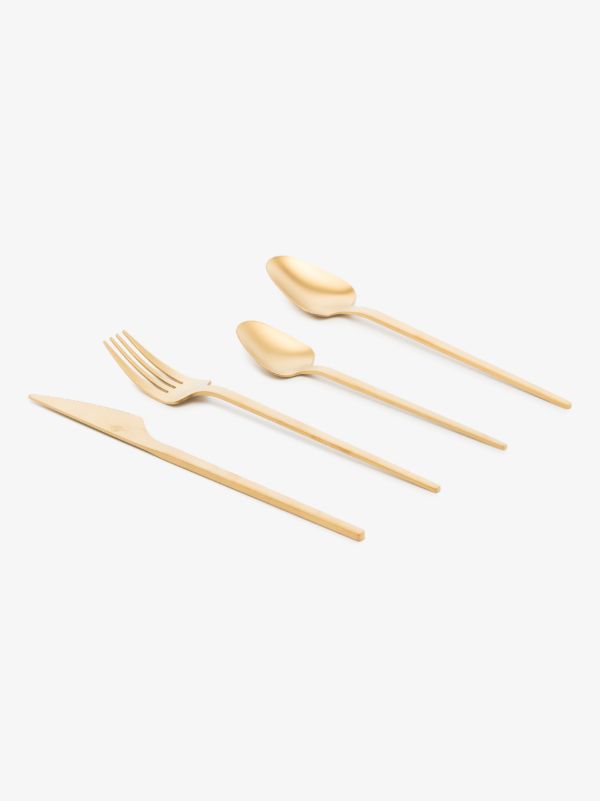 Jonathan Adler Gold Tone Vienna Cutlery Set | Browns Cutlery