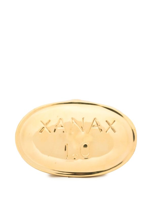 Jonathan Adler gold-tone Xanax Pill box | Browns Trinket Boxes