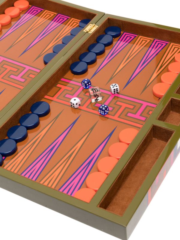 Jonathan Adler Green Madrid Backgammon Set | Browns Table Games