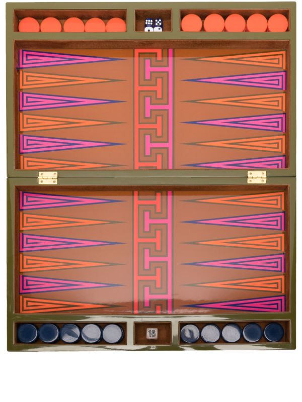 Jonathan Adler Green Madrid Backgammon Set | Browns Table Games