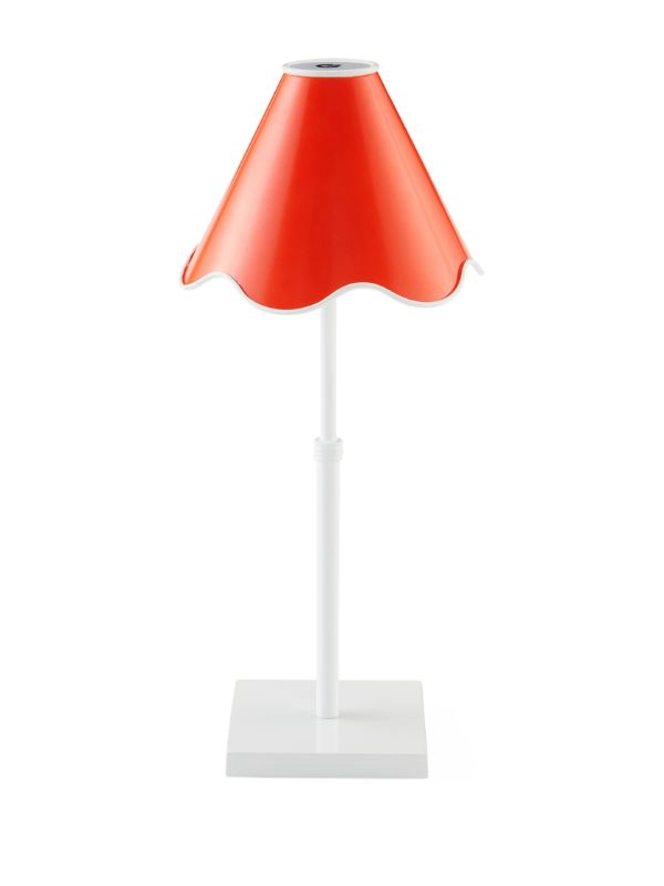 Jonathan Adler Orange Ripple Rechargeable LED Table Lamp | Browns Lighting