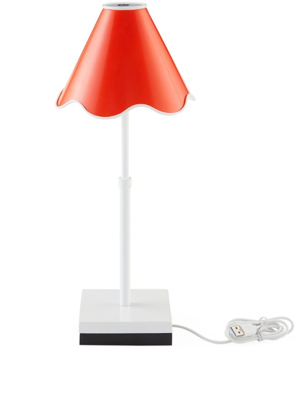 Jonathan Adler Orange Ripple Rechargeable LED Table Lamp | Browns Lighting