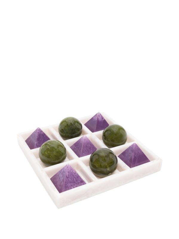 Jonathan Adler Purple Como Tic-Tac-Toe Set | Browns Table Games