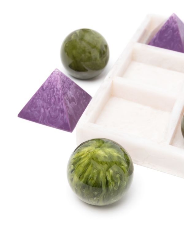 Jonathan Adler Purple Como Tic-Tac-Toe Set | Browns Table Games