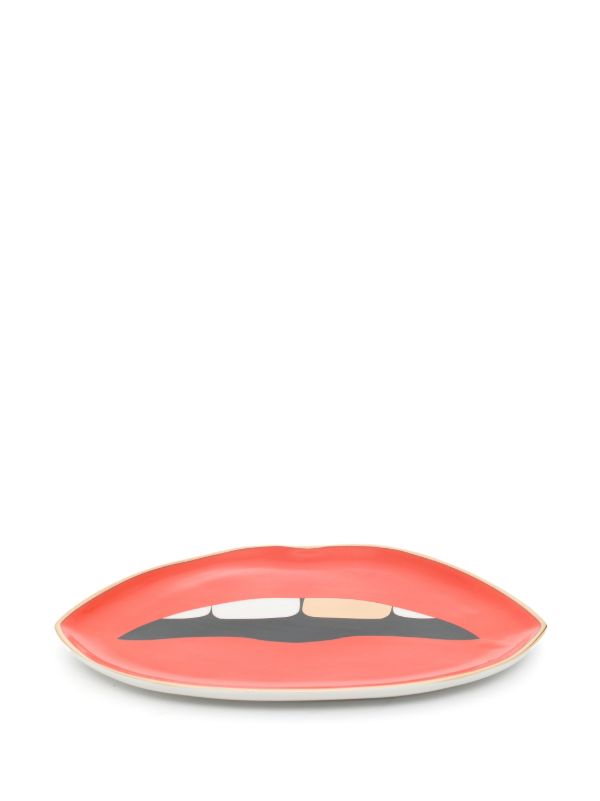 Jonathan Adler Red Lips Porcelain Tray | Browns Kitchen Accessories