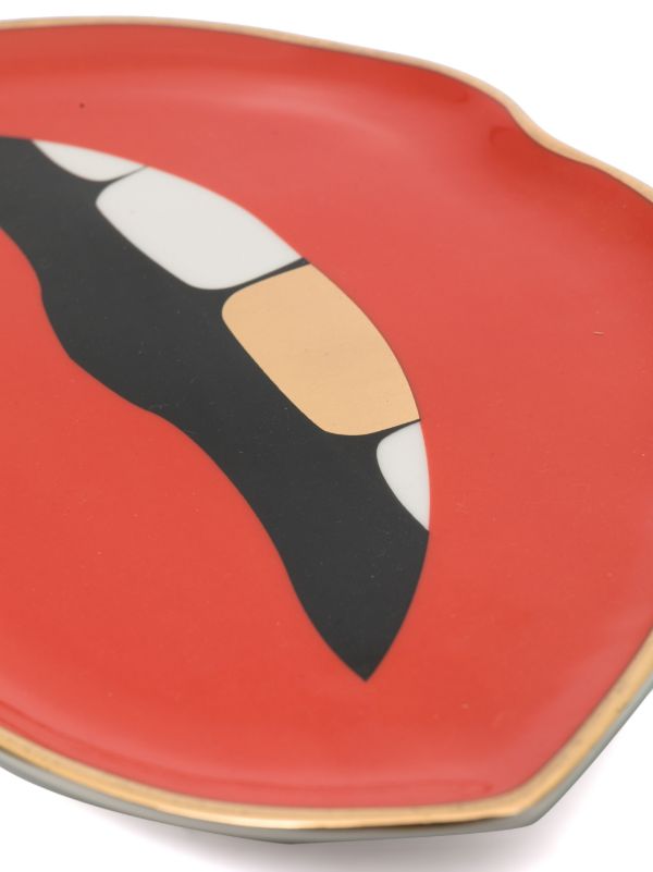 Jonathan Adler Red Lips Porcelain Tray | Browns Kitchen Accessories