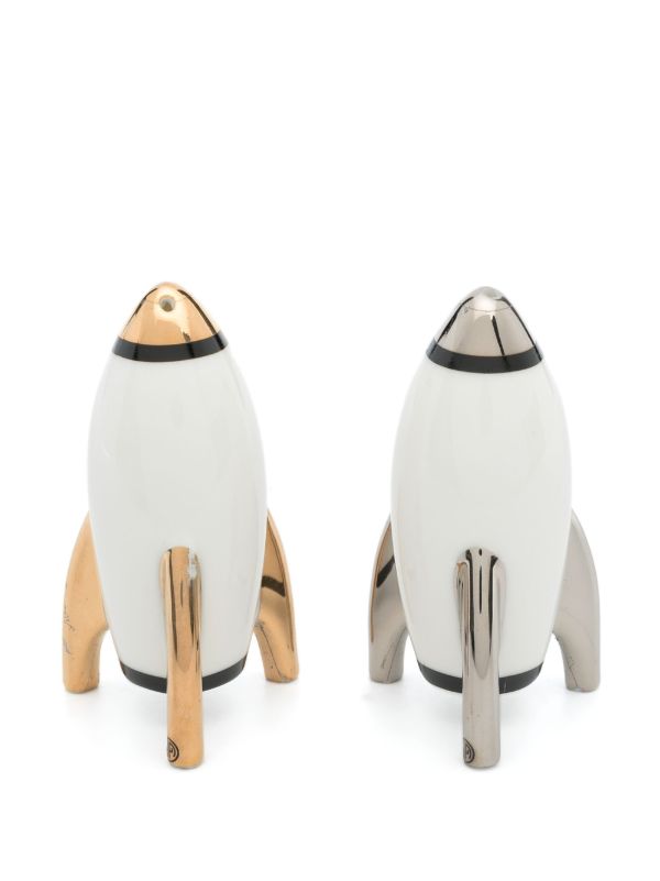 Jonathan Adler White Apollo Porcelain Salt And Pepper Shakers | Browns Kitchen Accessories