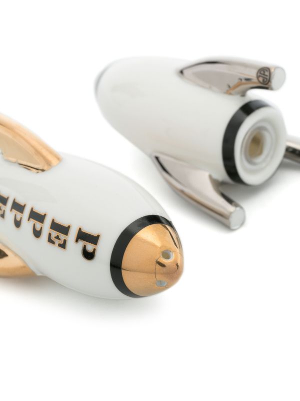 Jonathan Adler White Apollo Porcelain Salt And Pepper Shakers | Browns Kitchen Accessories