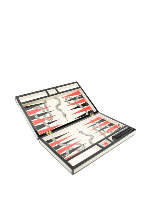 Jonathan Adler White Eden Backgammon Set | Browns Collectibles