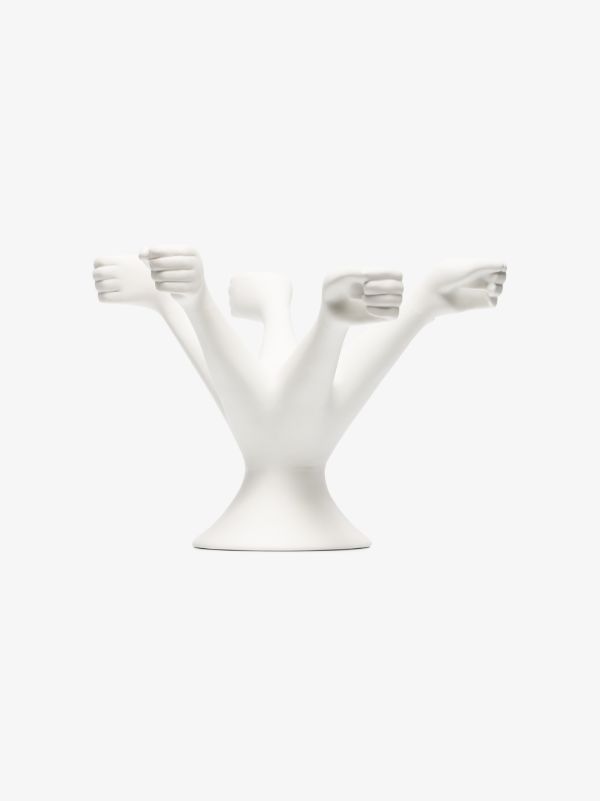 Jonathan Adler White Eve Candelabra | Browns Candle Holders