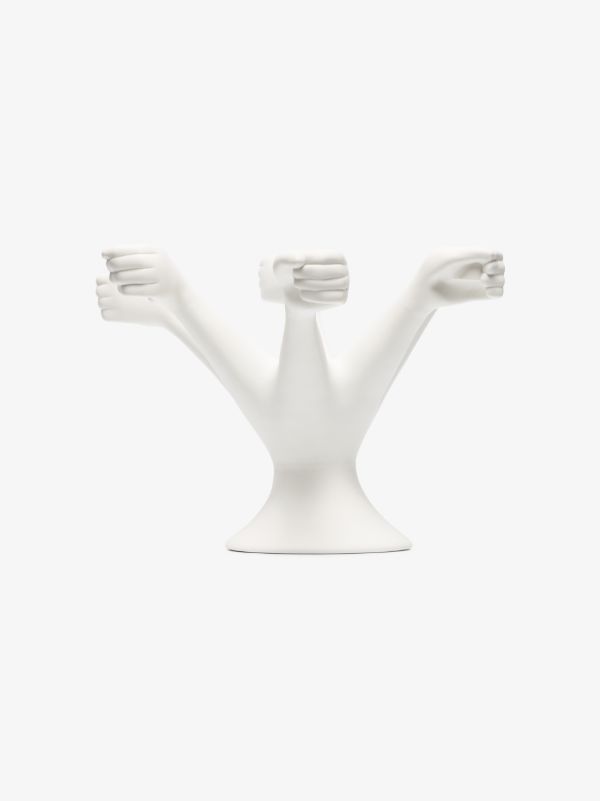 Jonathan Adler White Eve Candelabra | Browns Candle Holders