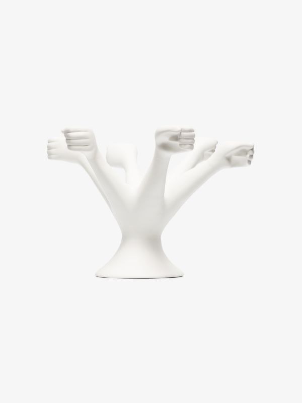 Jonathan Adler white eve candelabra | Browns Candle Holders