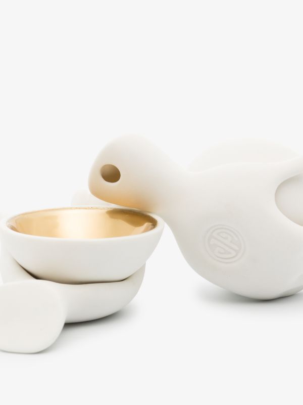 Jonathan Adler White Eve Salt And Pepper Cellars | Browns Kitchen Accessories