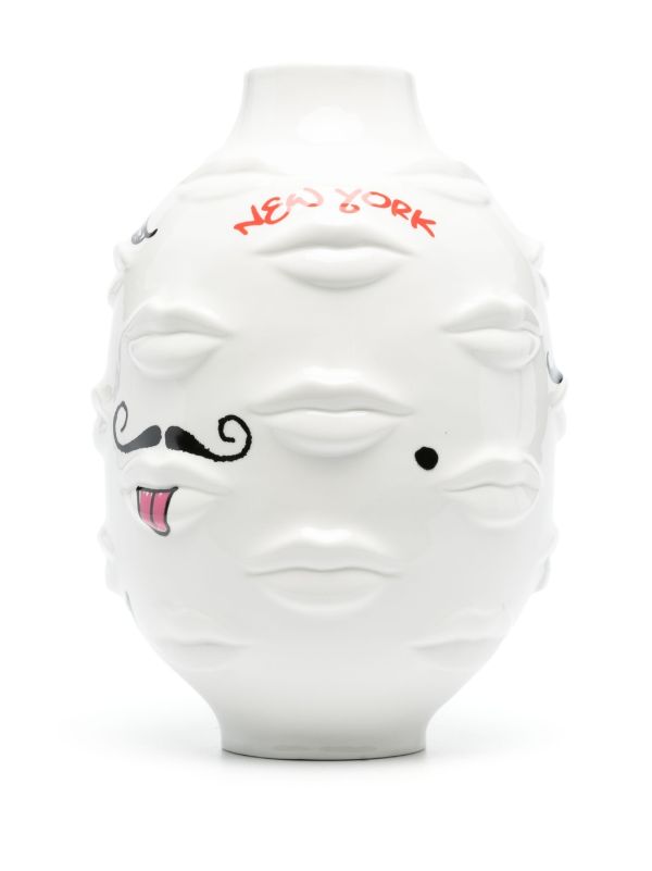 Jonathan Adler White Gala Graffiti Porcelain Vase | Browns Vases