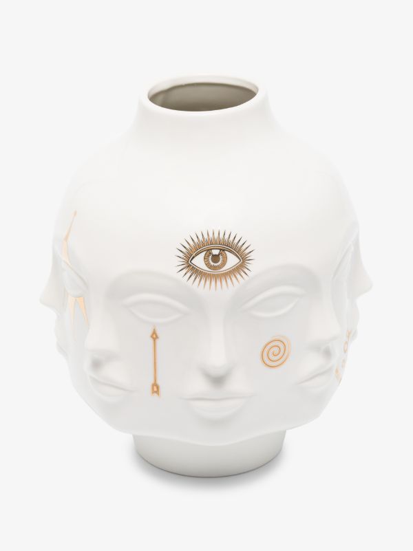Jonathan Adler White Gilded Dora Maar Vase | Browns Vases