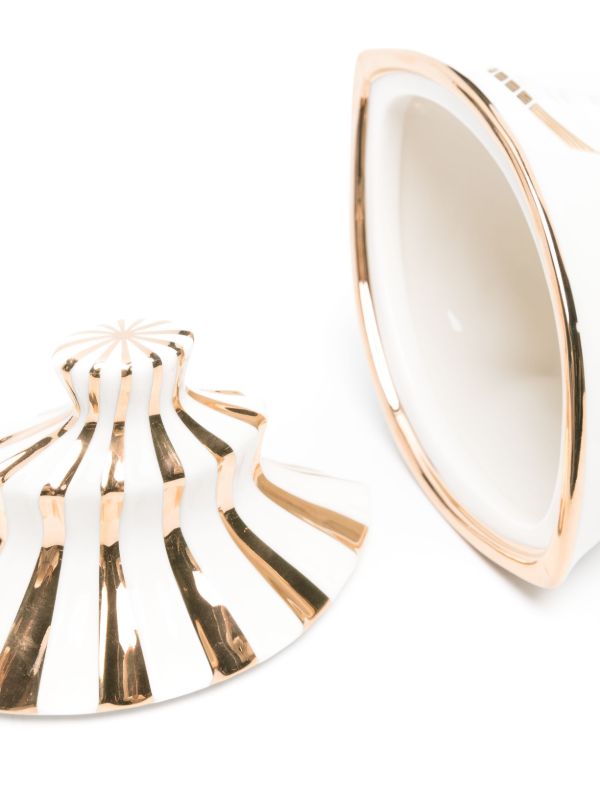 Jonathan Adler White Gilded Giuliette Porcelain Box | Browns Trinket Boxes