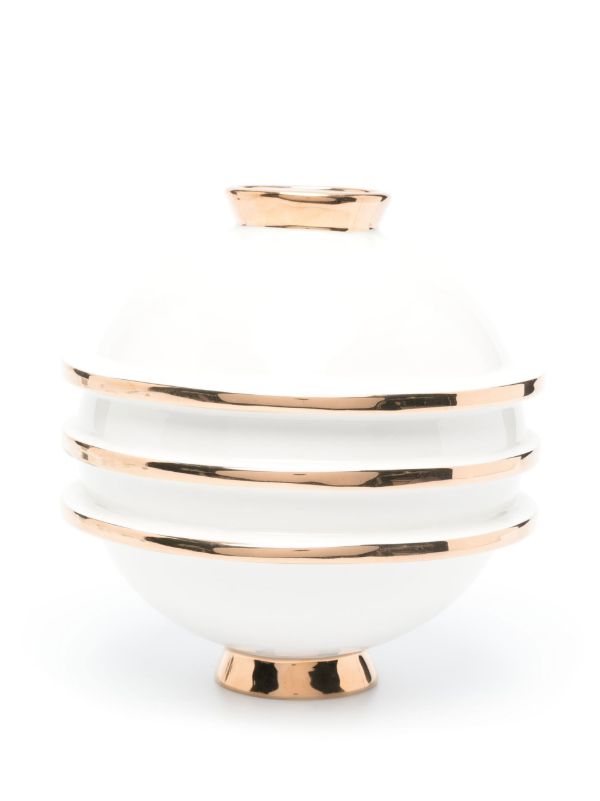 Jonathan Adler White Orbit Round Vase | Browns Vases