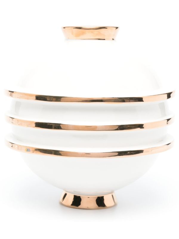 Jonathan Adler White Orbit Round Vase | Browns Vases