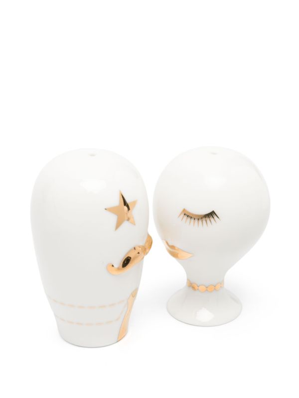 Jonathan Adler White Porcelain Mrs Muse And Mr Muse Shakers | Browns Kitchen Accessories