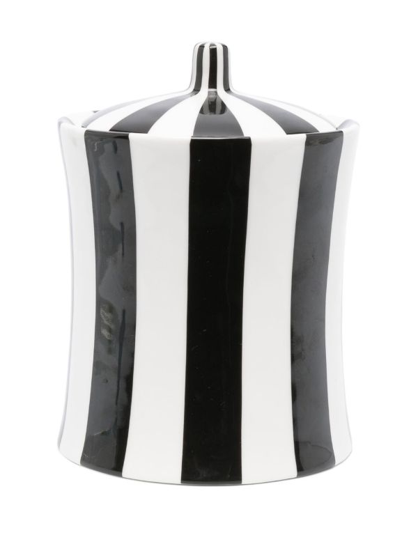 Jonathan Adler White Vice Peace Striped Canister | Browns Kitchen Accessories