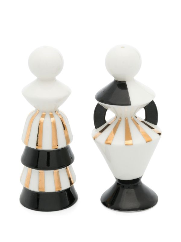 Jonathan Adler White Vienna Porcelain Salt And Pepper Shakers | Browns Kitchen Accessories