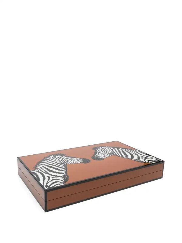 Jonathan Adler Zebra Backgammon Set | Browns Table Games