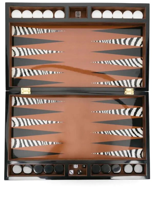 Jonathan Adler Zebra backgammon set | Browns Table Games