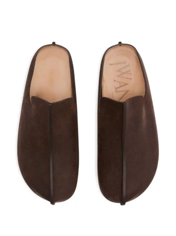 JW Anderson 50mm Suede Platform Mules | Browns Mules