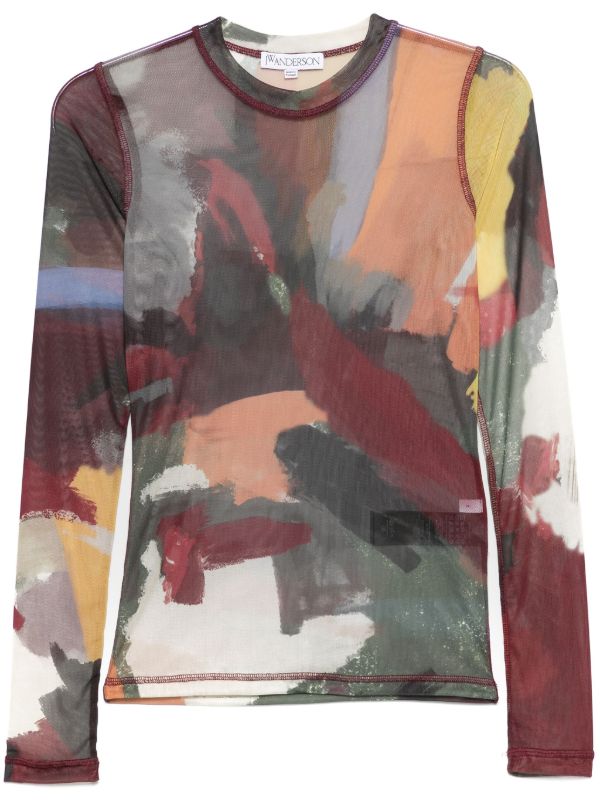 JW Anderson abstract-print T-shirt | Browns T-Shirts & Jersey Shirts