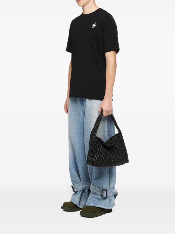 JW Anderson Anchor-Embroidered T-shirt | Browns T-Shirts
