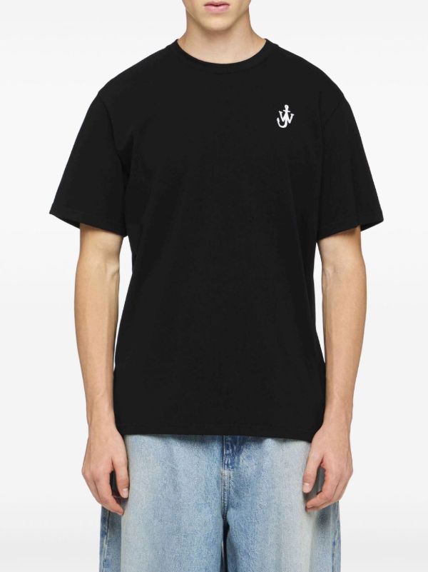 JW Anderson Anchor-Embroidered T-shirt | Browns T-Shirts