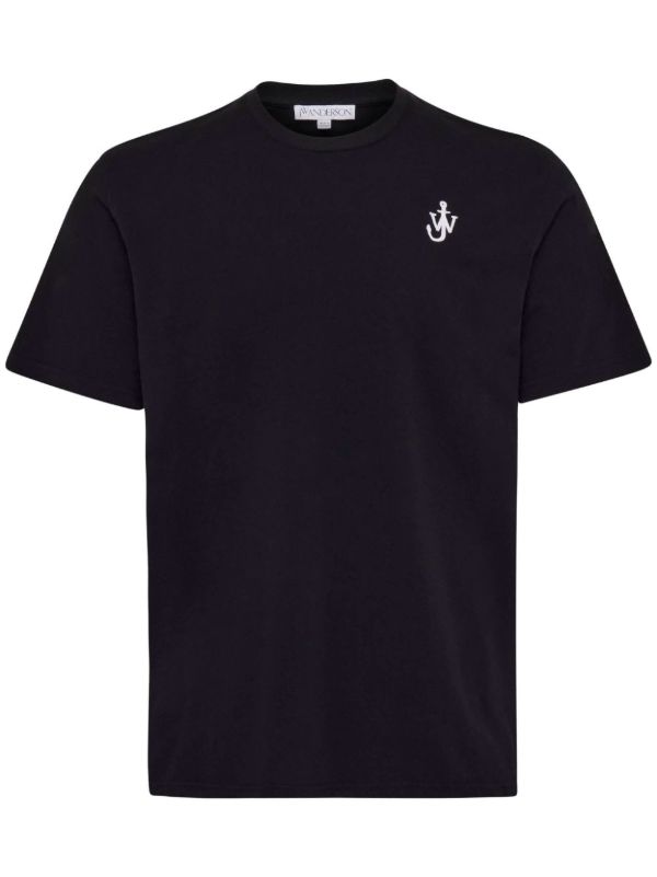 JW Anderson Anchor-Embroidered T-shirt | Browns T-Shirts