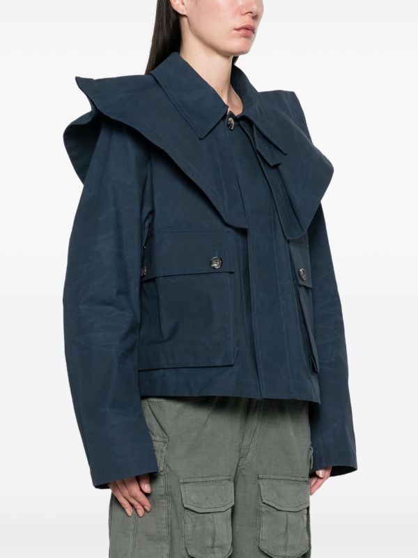 JW Anderson Cropped Trench Jacket | Browns Oversized Jackets