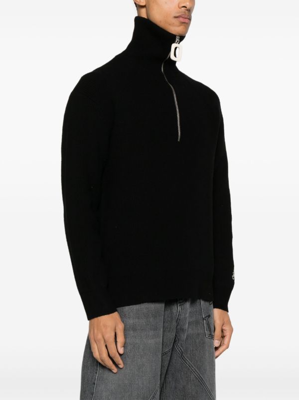 JW Anderson Half-zip Jumper | Browns Knitted Sweaters
