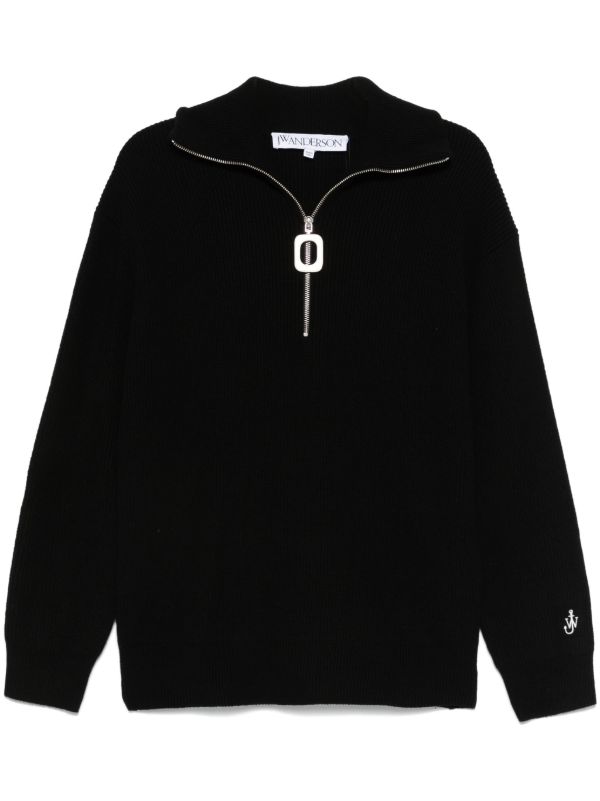 JW Anderson half-zip jumper | Browns Knitted Sweaters